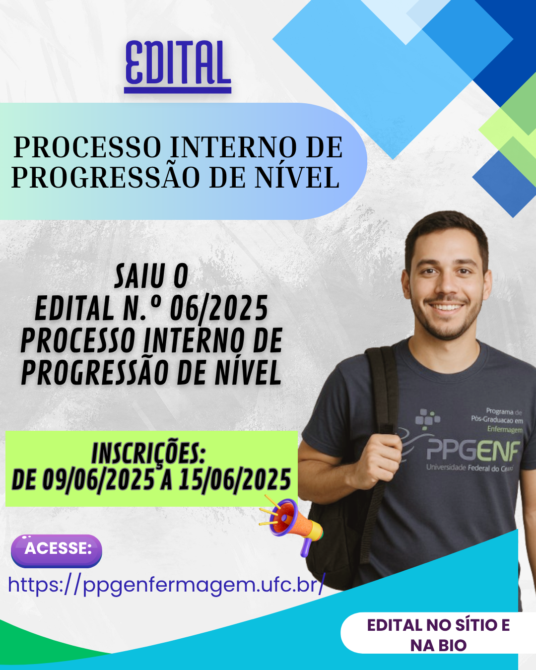 Edital Nº 06-2025 – Seleção – Processo Interno de Progressão de Nível
