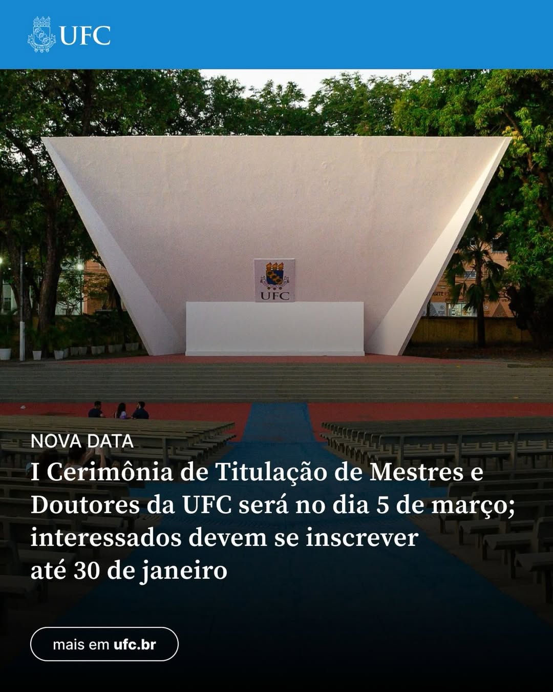 Cerimônia de Formatura da Pós-graduação Stricto Sensu