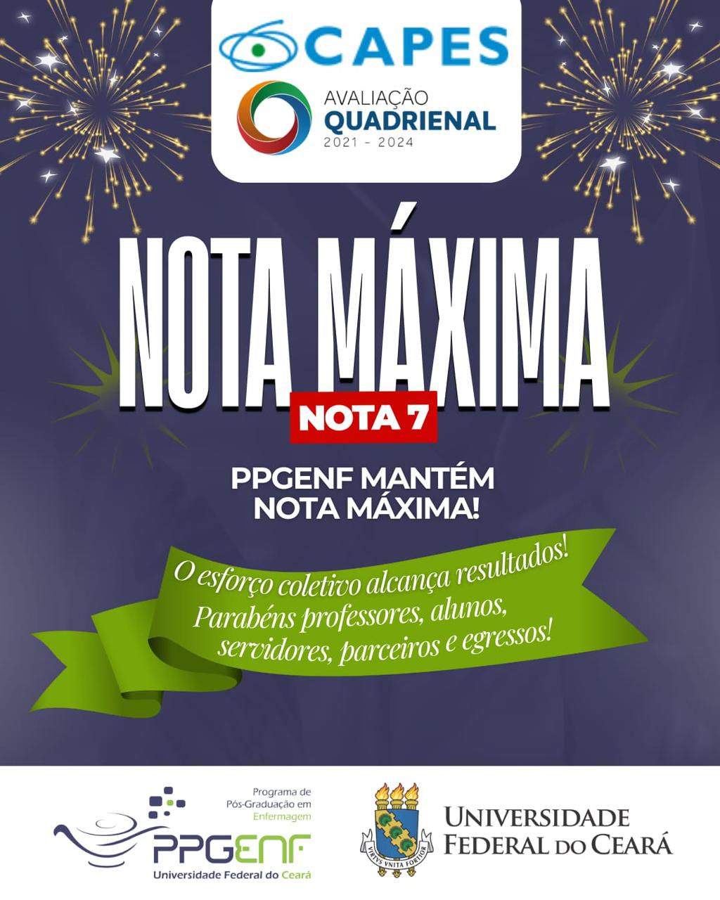 NOTA 7 – CAPES !!!!!